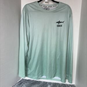 Spicy Tuna Coastal Outfitters Mens Long Sleeve Mint Fishing Shirt Crew Neck 2XL